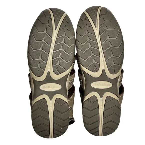 Eddie Bauer Fisherman Sandals Womens 10 Brown Leather Blakely Adjustable Hiking - Picture 12 of 15